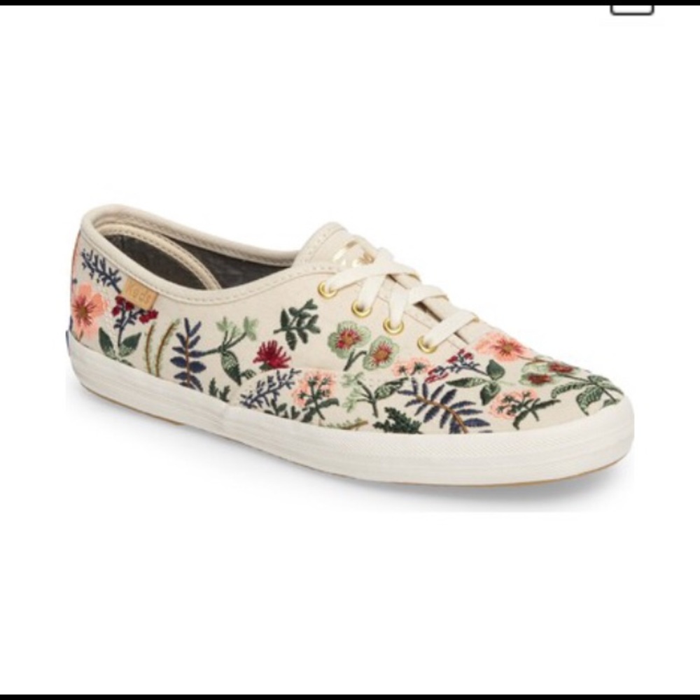ISO KEDS rifle paper embroidered herb garden
